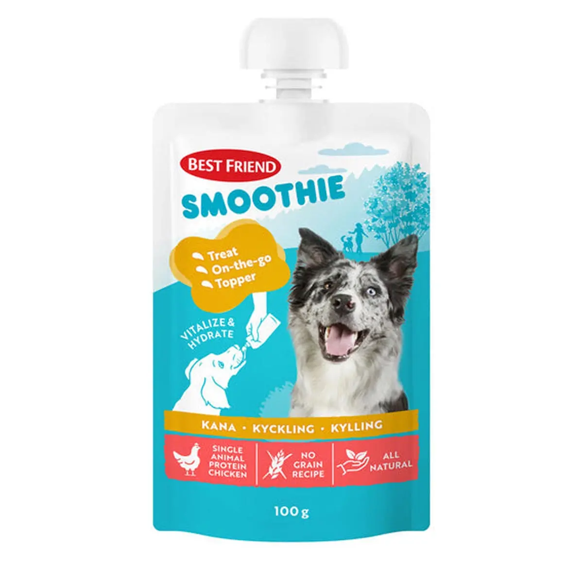 Best Friend Smoothie kylling 100g - Hundegodbidder og lækkerier - 5700551173493 - 0