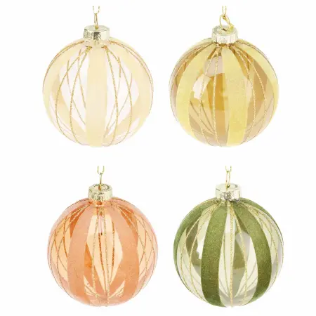 Kuulanisse Xmas Velvet 8cm assorteret - juletræspynt - 8721037181273 - 0
