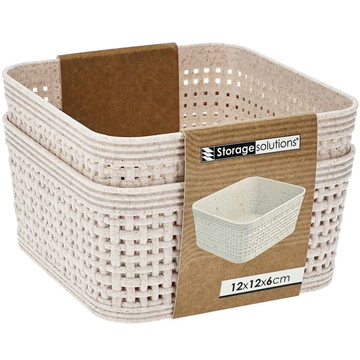 Säilytyskorg set Harmony 2st 12x12x6cm - Förvaringskorgar - 8721037324212 - 0