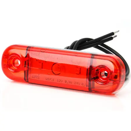Ärlys LED Rød 84x24x10mm 12V-24V - Trailer sidemarkeringslys og lygter - 5901323111532 - 0