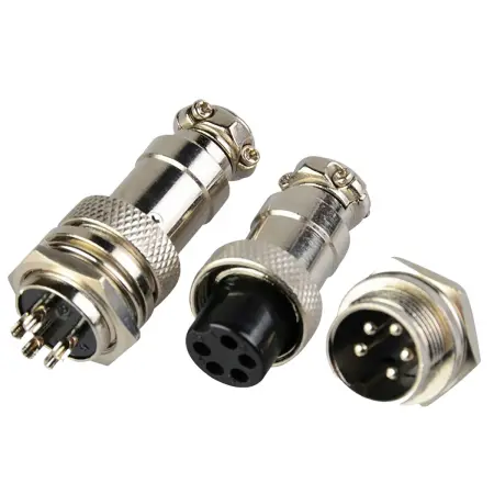 Liitin 7-pin GX16 metal gevind - Bil elektriske stik - 6438471022254 - 0