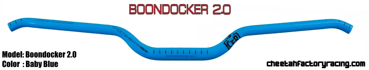 Styrstång CFR Boondocker 2.0 Baby blå - Snöskoterstyre - 682863462234 - 0
