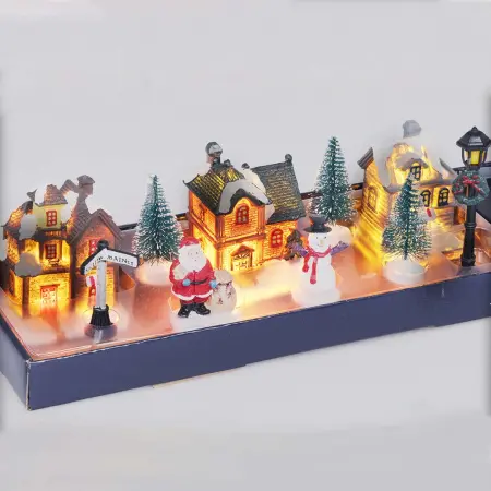 Dekoration med belysning Jullandskap Xmas - Ljusdekorationer för bord - 8719987543906 - 1