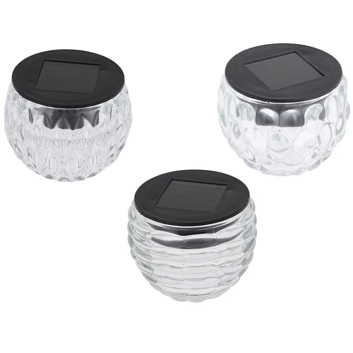 Solcellelanterne Glasbæger 8x6,5 cm sortiment - Solcellebelysning - 8721037350310 - 0