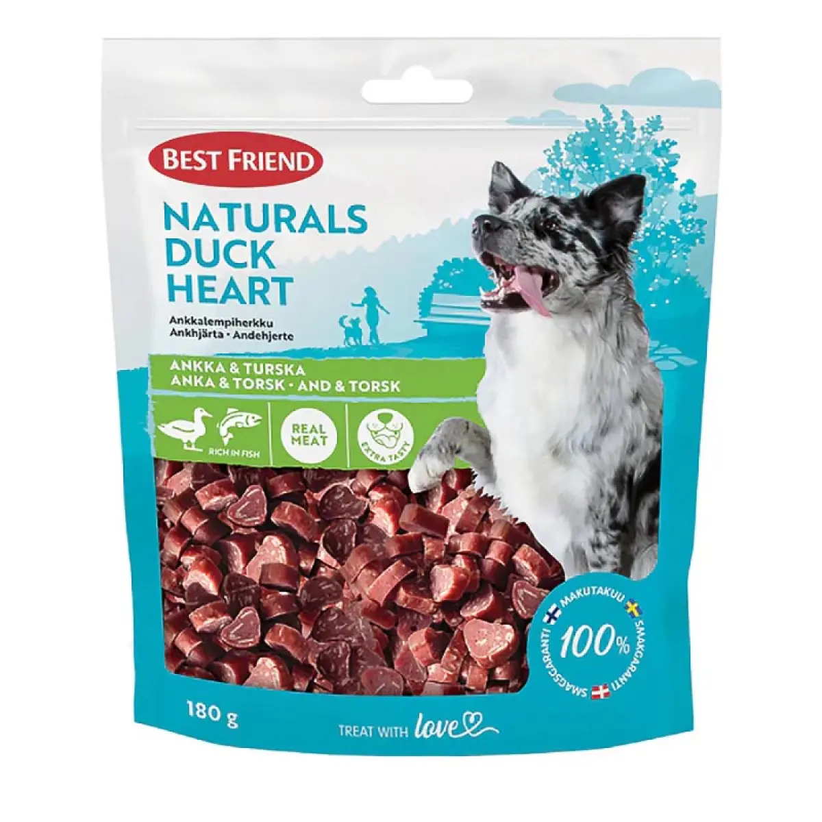 Kyllingegodbidder med and til hunde 180g Naturals - Hundegodbidder og lækkerier - 5700551173004 - 0