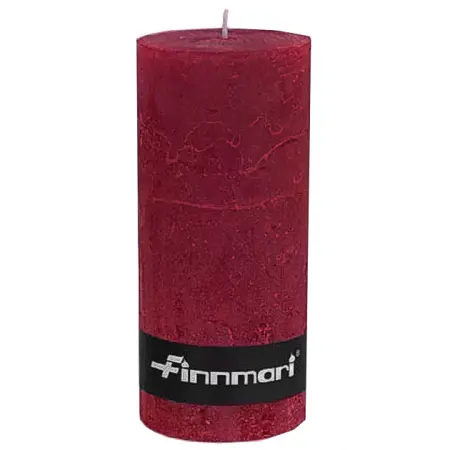 Frostigt ljus tranbär 15cm - Bordsljus - 6416906237022 - 0