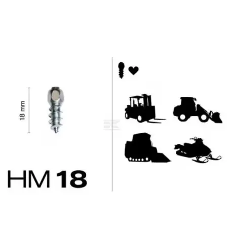 Karbiddrill 18 mm MaxiGrip 200 st - Däck till ATV - 7350047740258 - 1