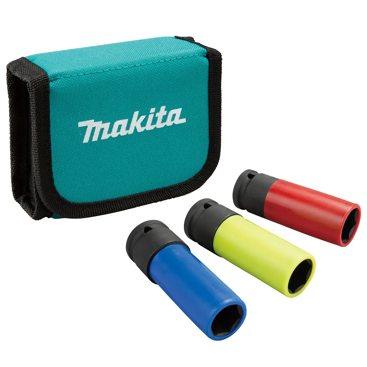 Makita fælgdæksler 1/2" i opbevaringspose - Værktøjssæt og fatningssæt - 088381586528 - 0