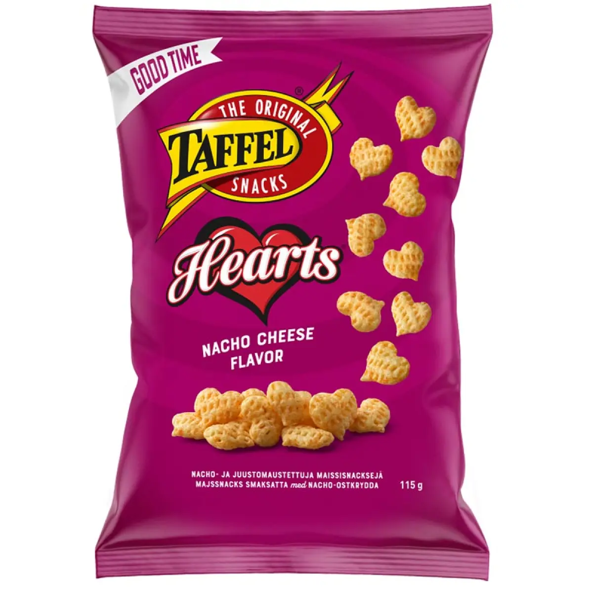 Taffel Hearts Majssnacks 115g - Kex och snacks - 6410380052034 - 0
