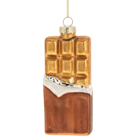 Weiste juletræsdekoration chokoladeplade 11 cm - juletræspynt - 6412740133506 - 0
