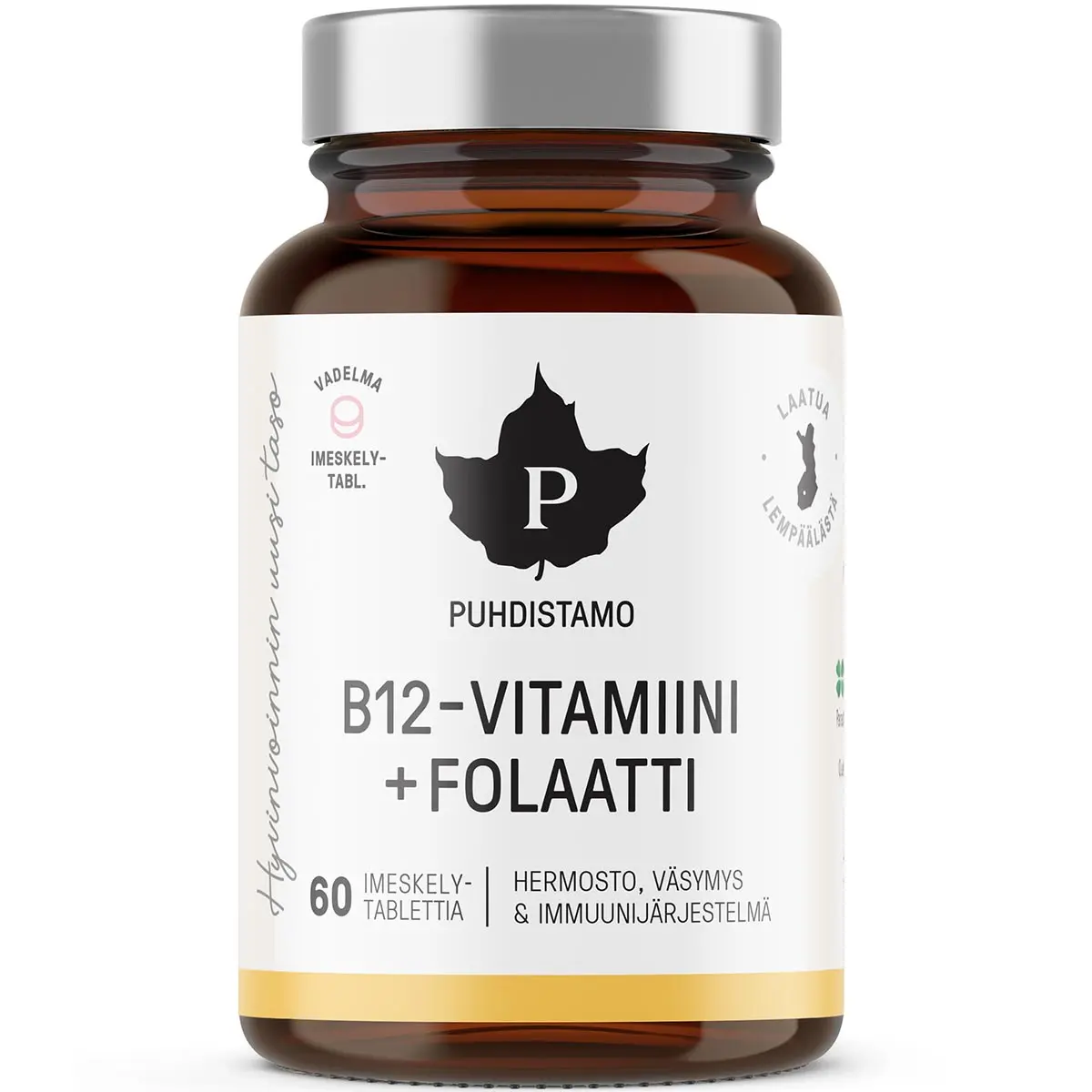 Pureness Vitamin B12 och Folat - Vitaminer och pulver - 6430039222885 - 0