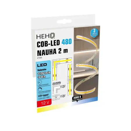 Leddlist 2m 12V 110 lm/W IP65 8mm - LED-remsor och LED-lister - 6438152072660 - 0