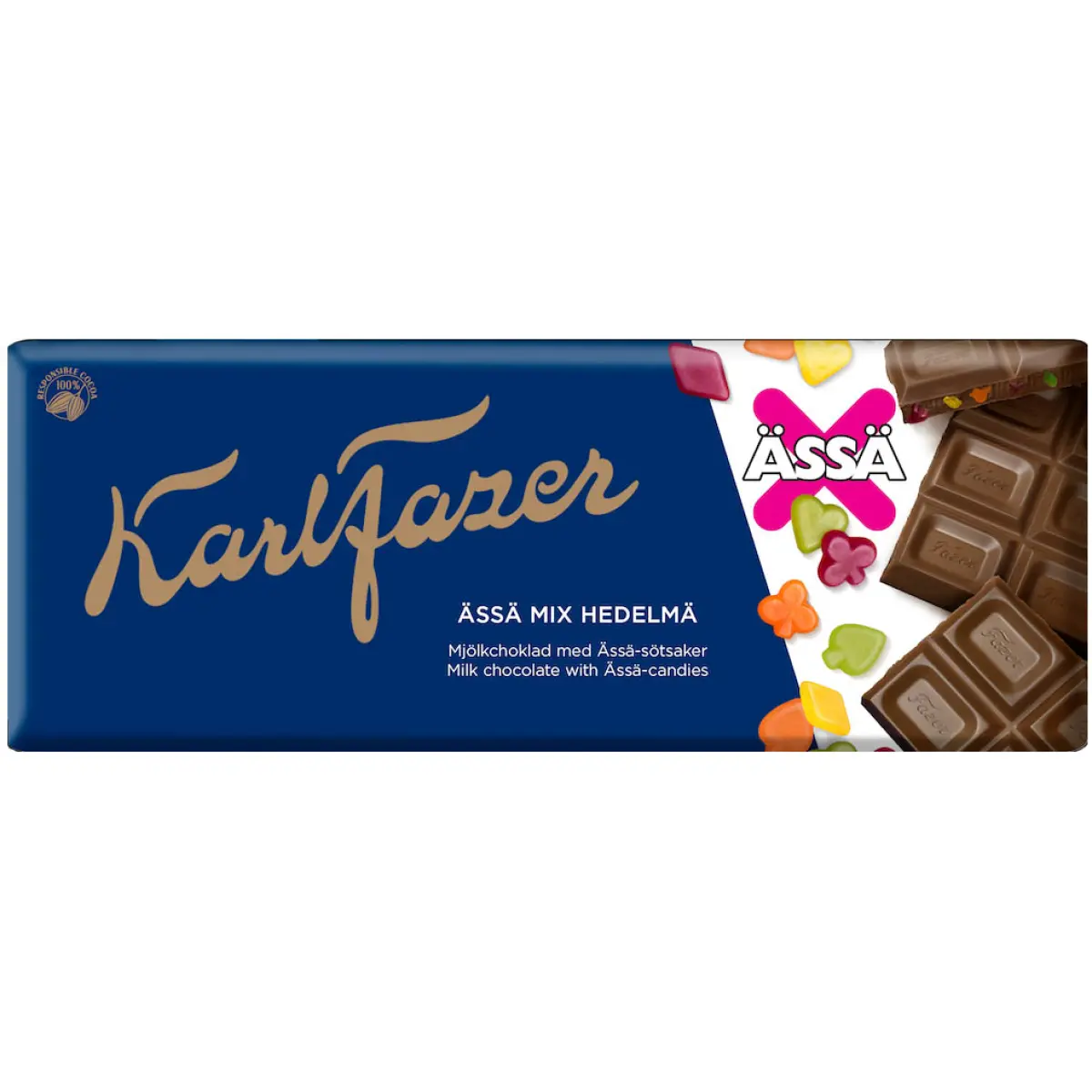 Fazer chokladkaka Ässä Mix Frukt 200g - Choklad och praliner - 6416453414419 - 0