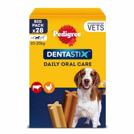 Pedigree DentaStix Medium 4x180g. - Hunde tandplejeprodukter - 5010394006804 - 0