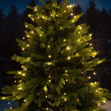 Julgransbelysning med ring 200led varmvit - Julgransbelysning - 6410416092522 - 0
