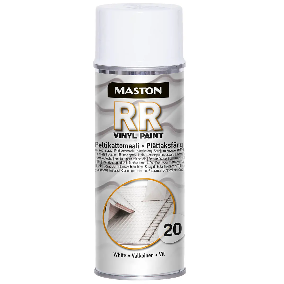 Maston sprayfärg RR 20 vit 400ml - Färger och sprayfärger - 6412494100205 - 0