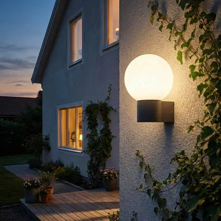 Vägglampa Led Energie GLOBUS E27 IP44 - Fasadlampor och terassbelysning - 6418536041901 - 1