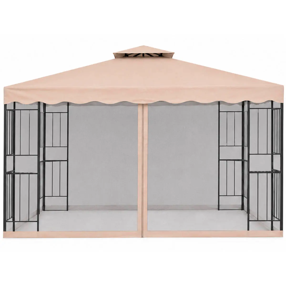 Paviljongens reservedug Barcelona 3x3m beige - Pavilloner og pergolaer - 6438168105635 - 0