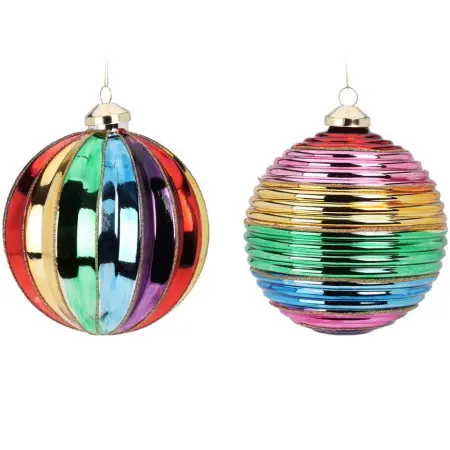 Julgranskula Regnbåge 12cm sortiment - Julgransdekorationer - 8721037187848 - 0