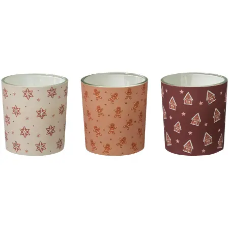 Doftljus i glas Jul 7 cm assorterade - Doftljus - 8721037600019 - 0
