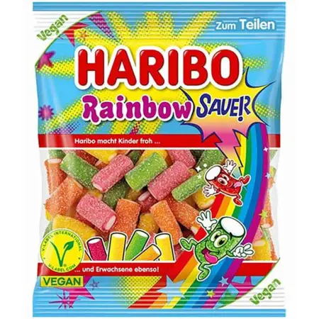 Haribo Rainbow Fizz 160g - Slikposer - 4001686120163 - 0