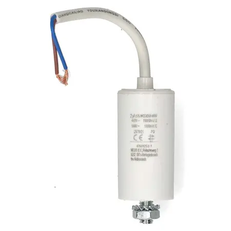 Kondensator 2,0µF/450V + ledning - Komponenter og kondensatorer - 5412810477289 - 0