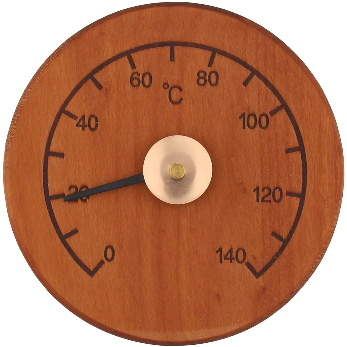 Bastutermometer i värmebehandlad al 13cm - Bastumätare och bastubelysning - 6410413192058 - 0