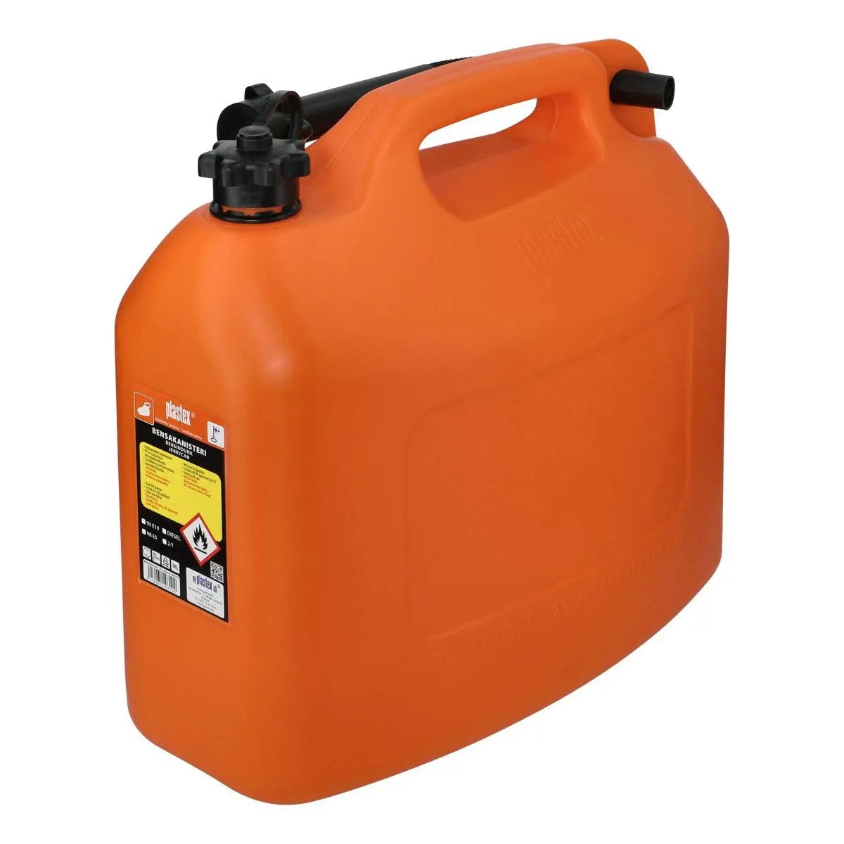 Benzindunk 18L orange Plastex - Brændstoftanke og dunke - 6416061403102 - 0