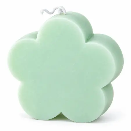 Blomstelys grøn 9,5 cm - Stearinlys og fyrfadslys - 6416906877884 - 0