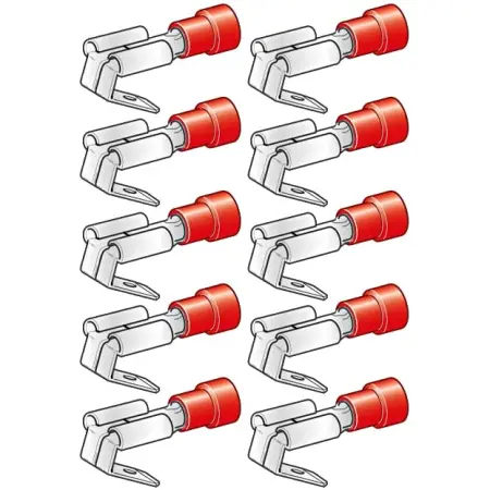 Forgrener 6,3mm 10stk rød - Abiko - 6438255200403 - 0
