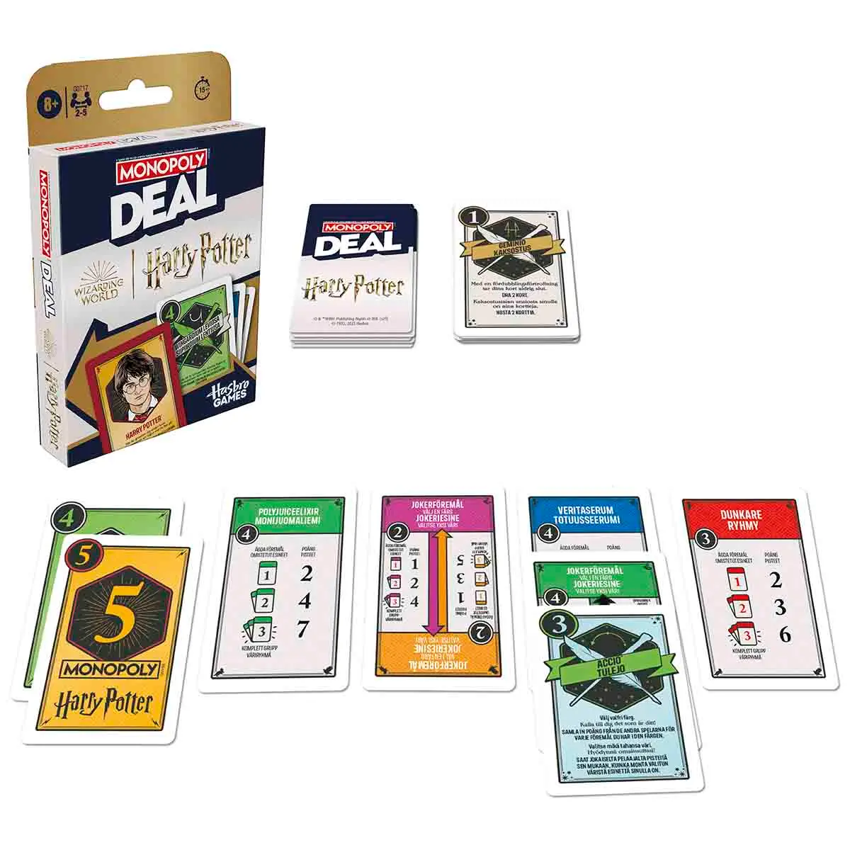 Monopoly Deal kortspil Harry Potter - Puslespil og brætspil - 5010996315601 - 0