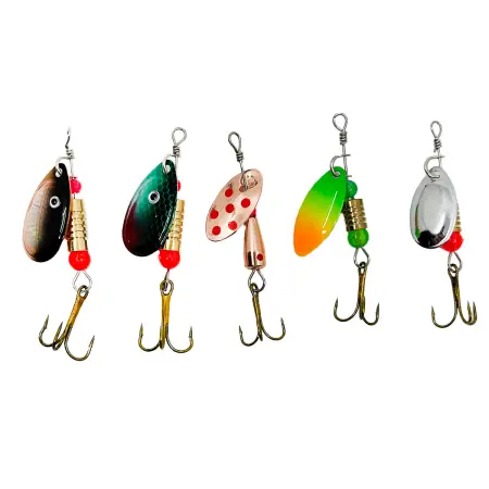 Vobler sæt spinner 5stk 3-5g - Spinner - 6410416357089 - 0