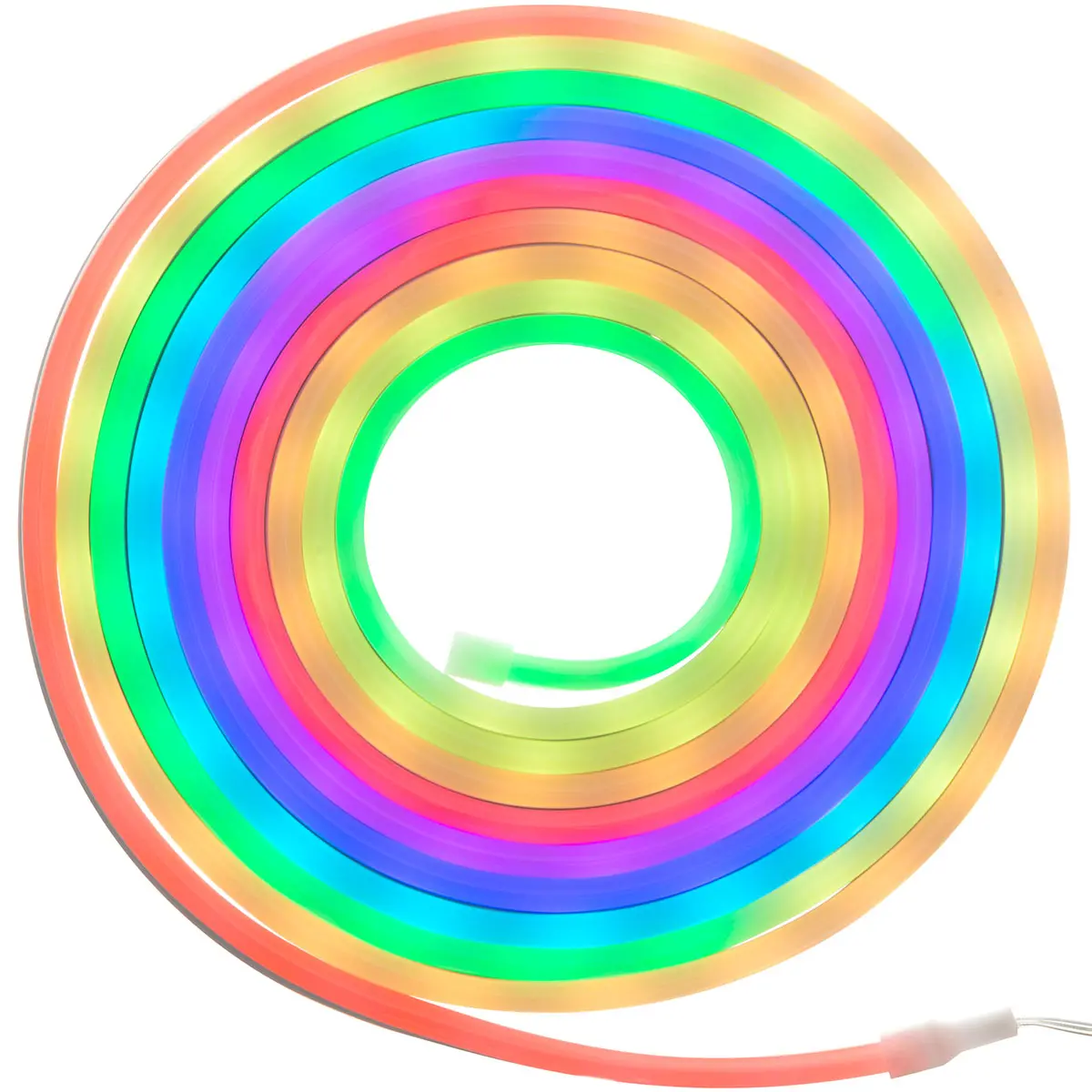 Neon RGB-ljus 5 m med fjärrkontroll USB - LED-remsor och LED-lister - 6410416487502 - 0