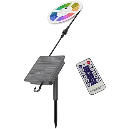 Solcellsdriven LED-list 2 m RGB+W 4000 K - Solcellslampor - 6418536037423 - 0