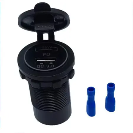 USB opladningsport 62W USB/USB-C - Cigarettænderstik og oplader - 6438471028577 - 0