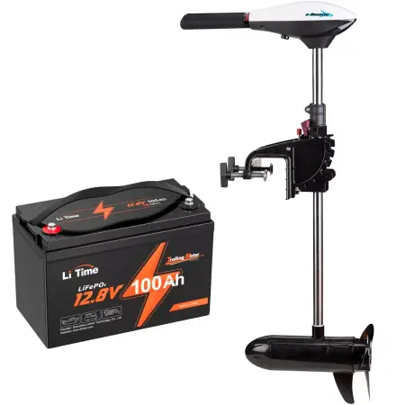 Elutombordsmotor Patriot 54lbs + 100Ah - Elektriska utombordare - 6438471354409 - 0