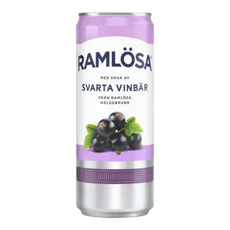 Ramlösa Sort Vinbär 330ml - Soda - 7310070006486 - 0