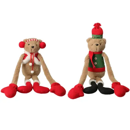 Juldekoration Nalle 54 cm, blandade varianter - Tomtar och prydnadsdjur - 8721037716628 - 0