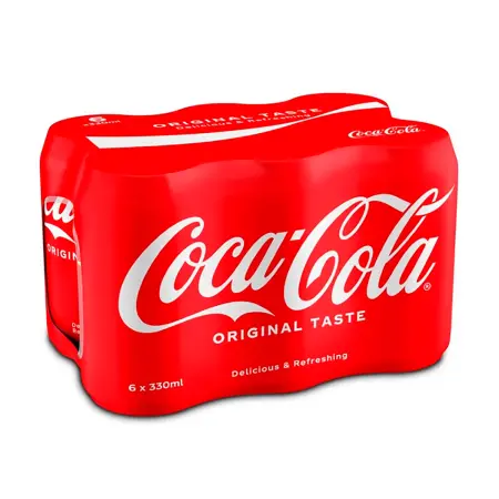 Coca-Cola 6 x 0,33L dåse - Soda - 5449000000965 - 0