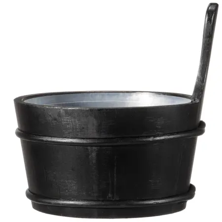 Bastuvedhink 4L svart - Bastustävor, bastuskopor och bastustenar - 6410416406077 - 0