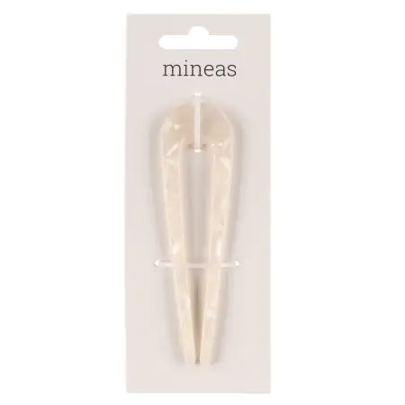 Fransk hårnål Mineas vit 11cm - Hårsnoddar och smycken - 6410416544649 - 1