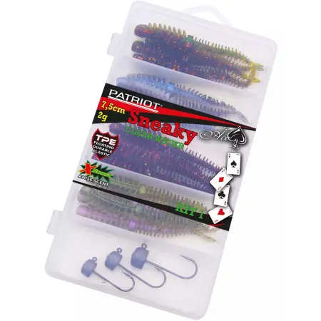Patriot Sneaky 7,5 cm NED 16+3 stk Clearwa - Spinner - 6417512543057 - 1