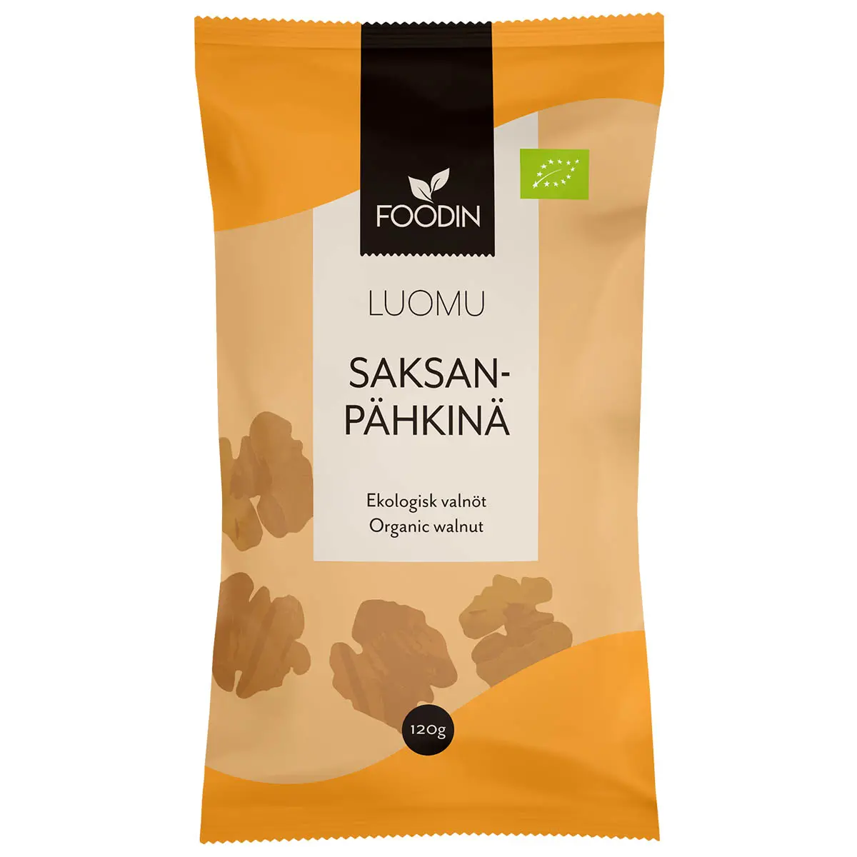 Valnød 120g øko Foodin - Nødder, frø og toppings - 6430055215502 - 0