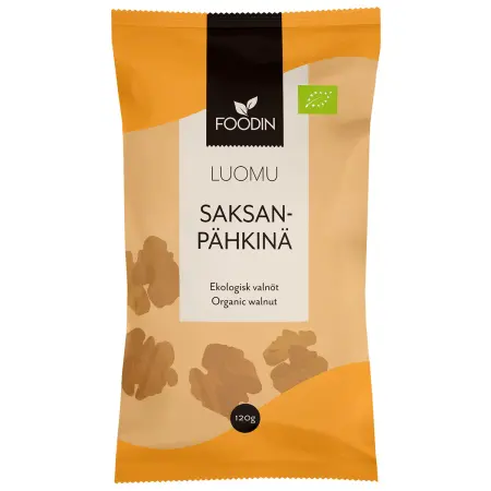 Valnöt 120g ekologisk Foodin - Nötter, frön och pålägg - 6430055215502 - 0