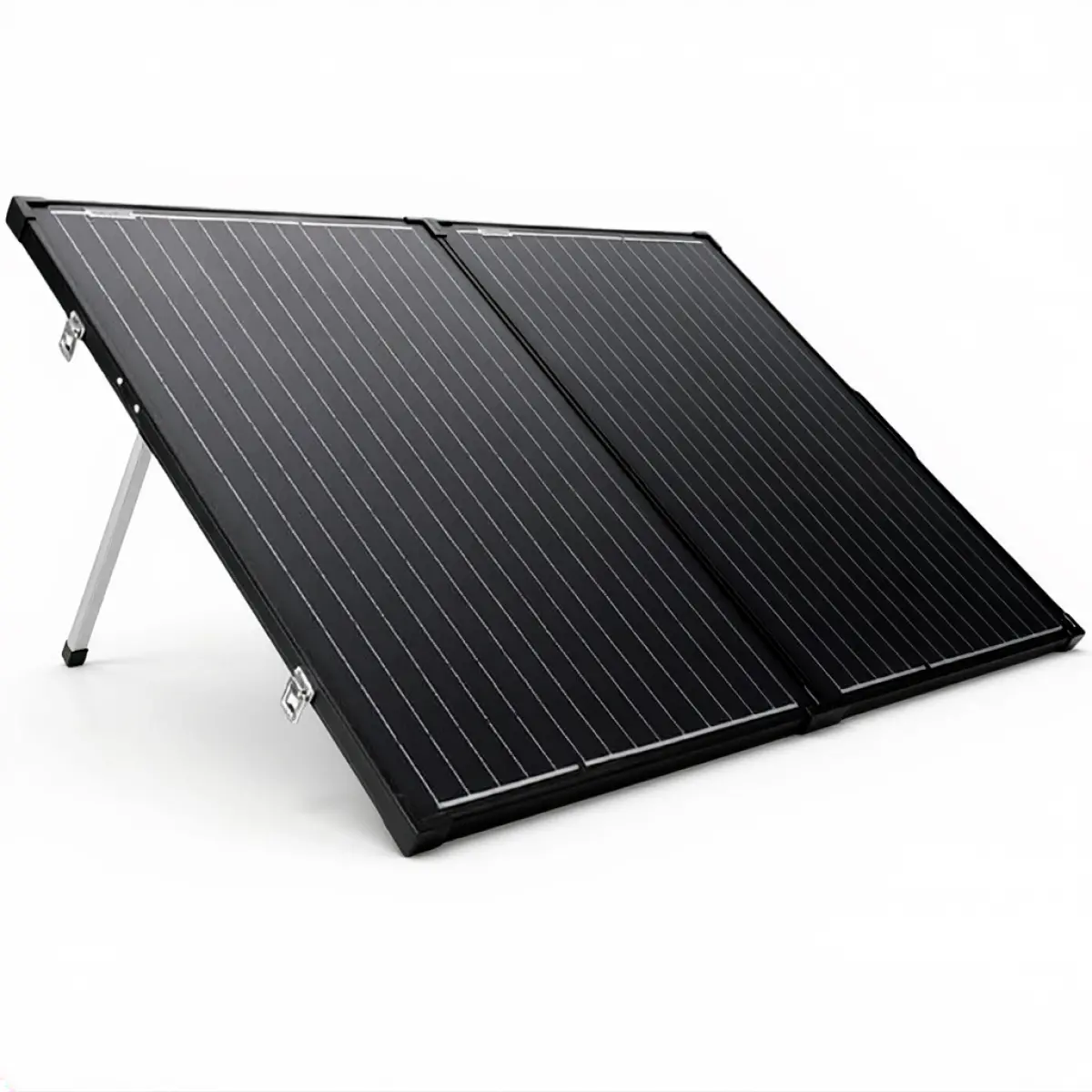 Solcellepanel 100W bærbar og foldbar - Solpaneler - 6438014392301 - 0