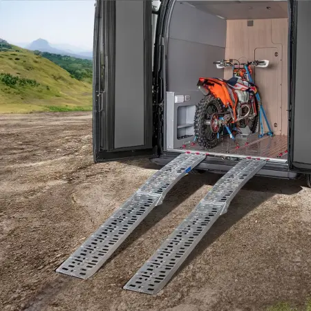Körramppar av aluminium 680kg par/2st - ATV rampe og læsserampe - 6438140520081 - 1