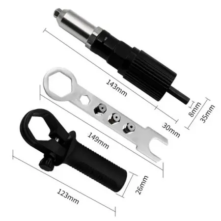 Niethammer pistolen adapter til boremaskine - Pop nittang og hæftemaskine - 6438471285048 - 1