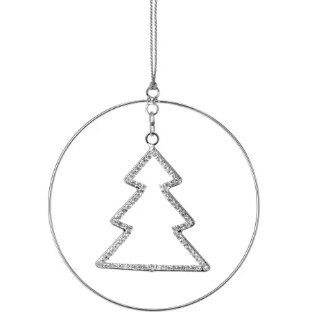 Julgransprydnad Silverring 12 cm - Julgransdekorationer - 8720573629225 - 0