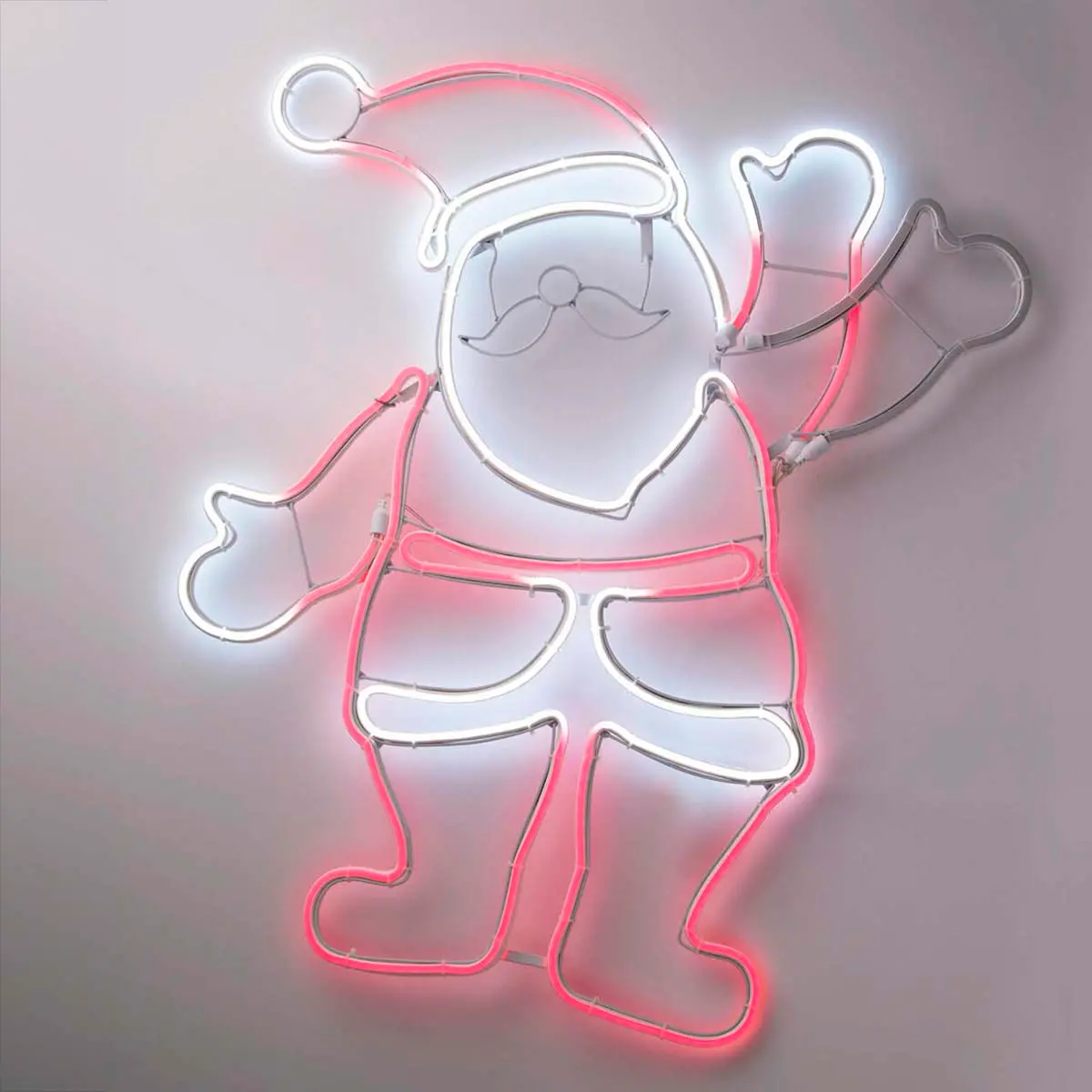 Julemand bevægelig 509 LED 55x61 cm - Lys dekorationer udendørs - 8721037704526 - 0