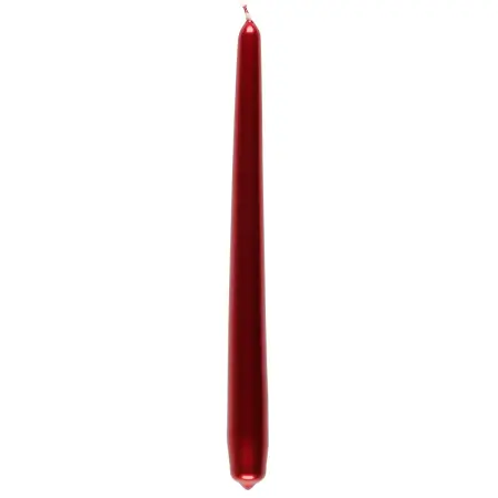 Antikljus metall röd 24cm - Kronljus och antikljus - 6410416294285 - 0